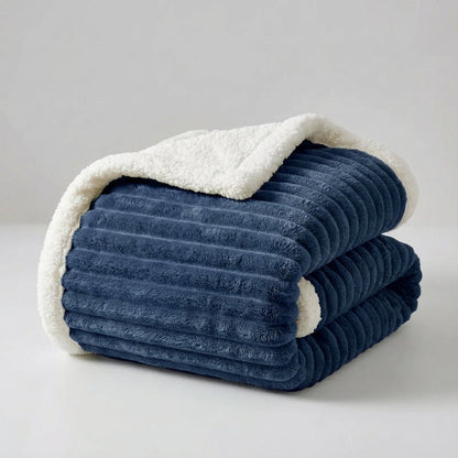 Thick Plush Winter Throw - Enveloping Winter Comfort Blanket
