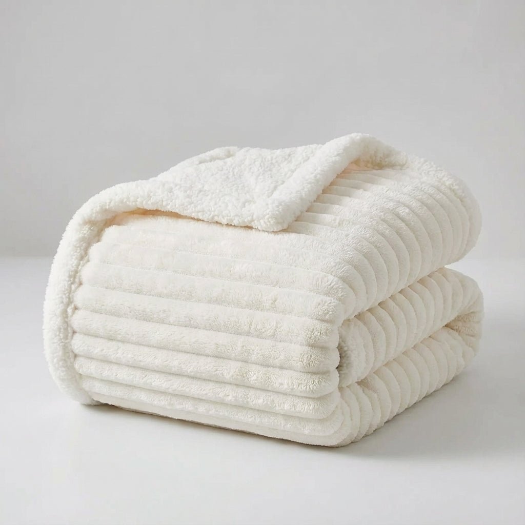 Thick Plush Winter Throw - Enveloping Winter Comfort Blanket