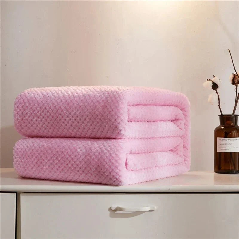 Premium Thick Plush Throw - Home Luxury Comfort Blanket