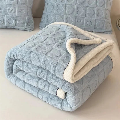 Reversible Lightweight Plush Throw - Office & Travel All-Season