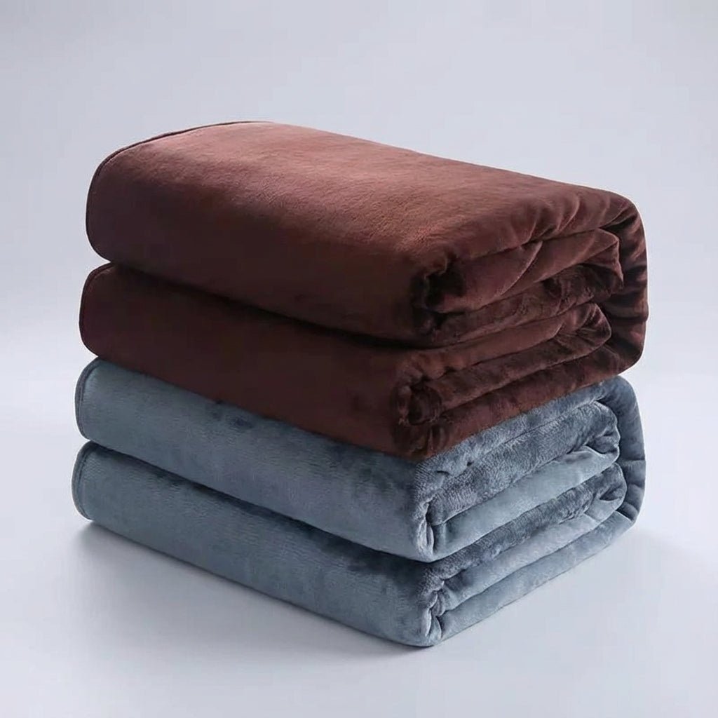 Soft Lightweight Fleece Throw - Bed & Sofa All-Season