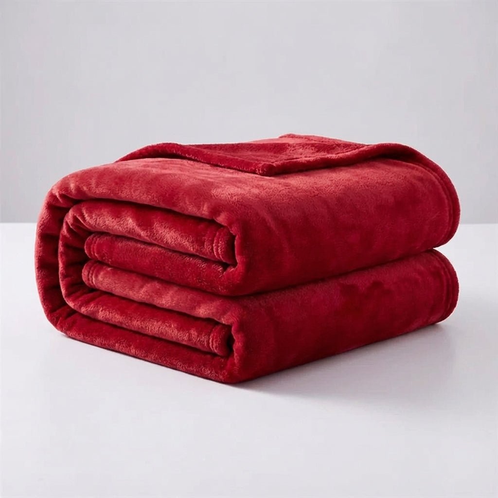 Soft Lightweight Fleece Throw - Bed & Sofa All-Season