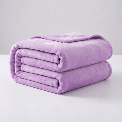 Soft Lightweight Fleece Throw - Bed & Sofa All-Season