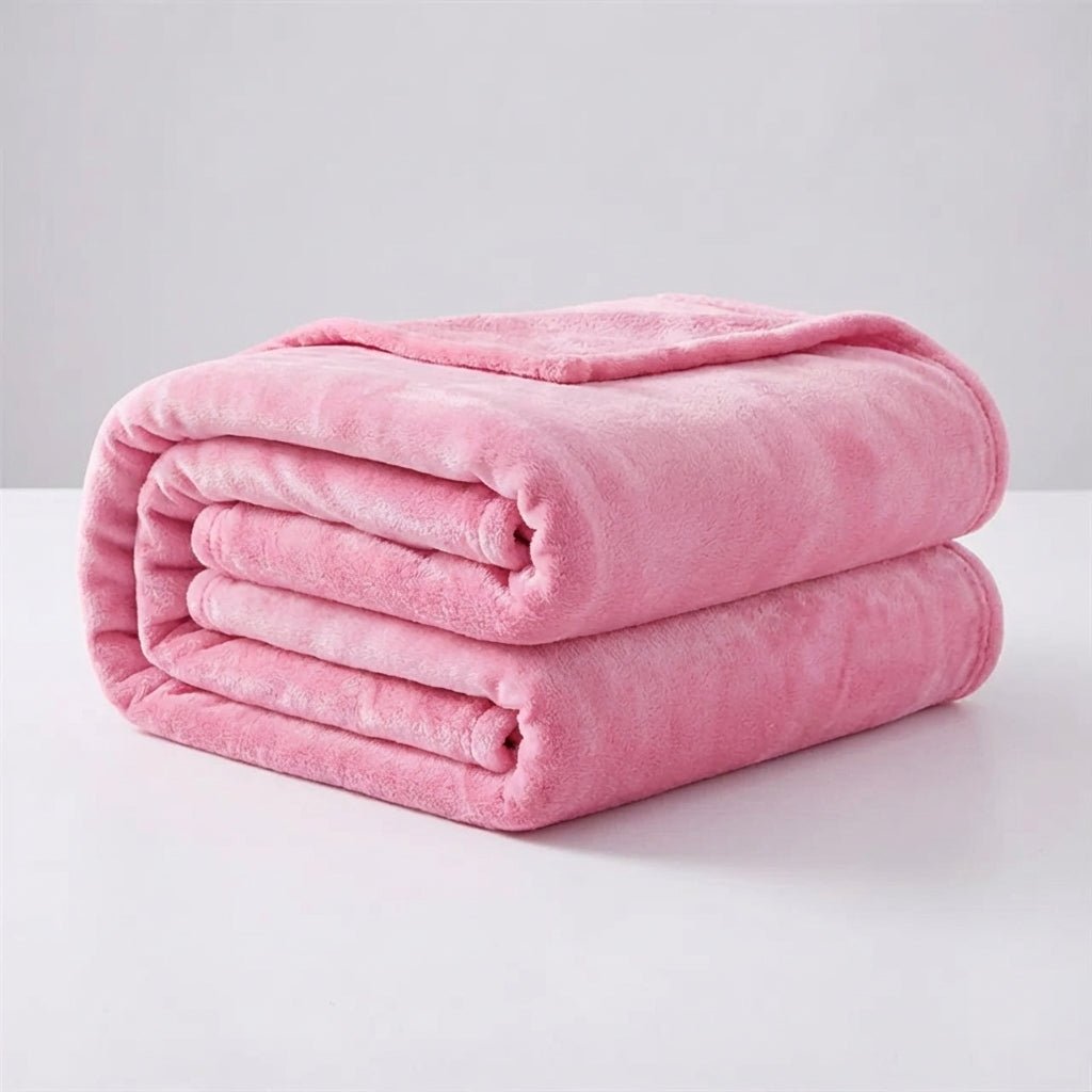 Soft Lightweight Fleece Throw - Bed & Sofa All-Season