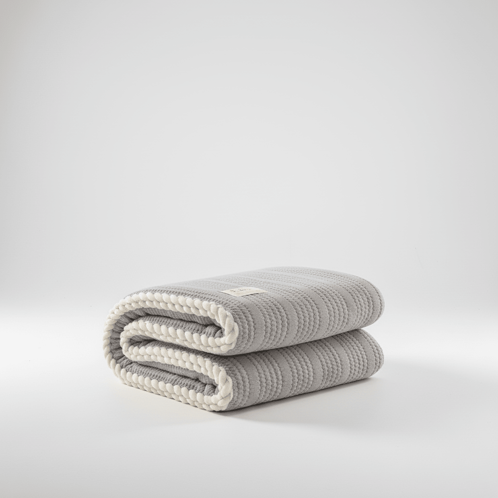 Knitted Coral Fleece Designer Throw - Sofa & Interior Decoration