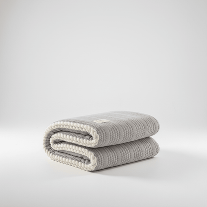 Knitted Coral Fleece Designer Throw - Sofa & Interior Decoration
