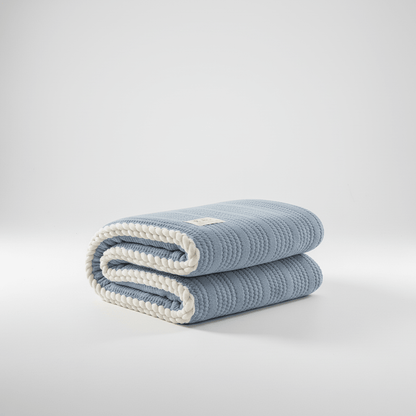 Knitted Coral Fleece Designer Throw - Sofa & Interior Decoration