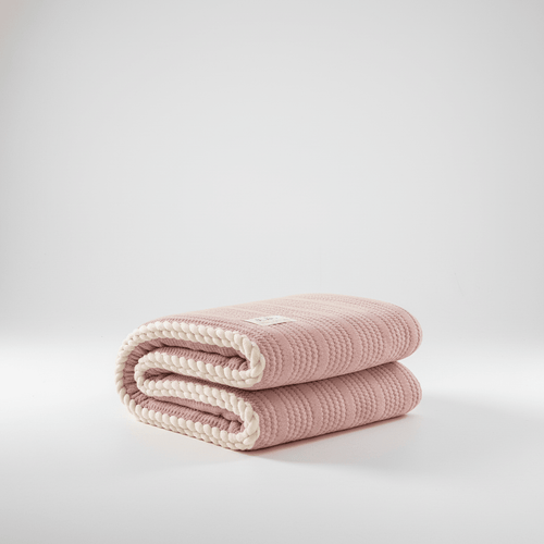 Knitted Coral Fleece Designer Throw - Sofa & Interior Decoration