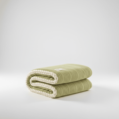 Knitted Coral Fleece Designer Throw - Sofa & Interior Decoration
