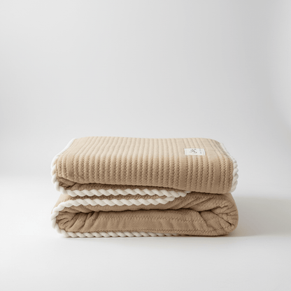 Knitted Coral Fleece Designer Throw - Sofa & Interior Decoration