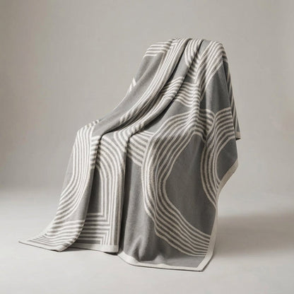 Knitted Geometric Modern Throw - Designer Sofa Decoration