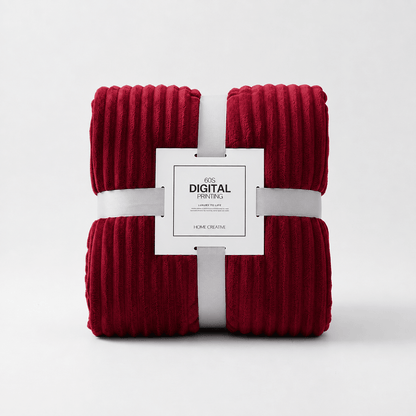 Coral Velvet Thick Throw - Home Winter & Autumn Warmth