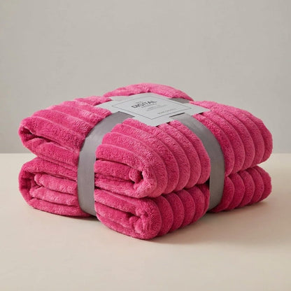 Velvet Plush Cosy Throw - Thick Home Warmth Comfort
