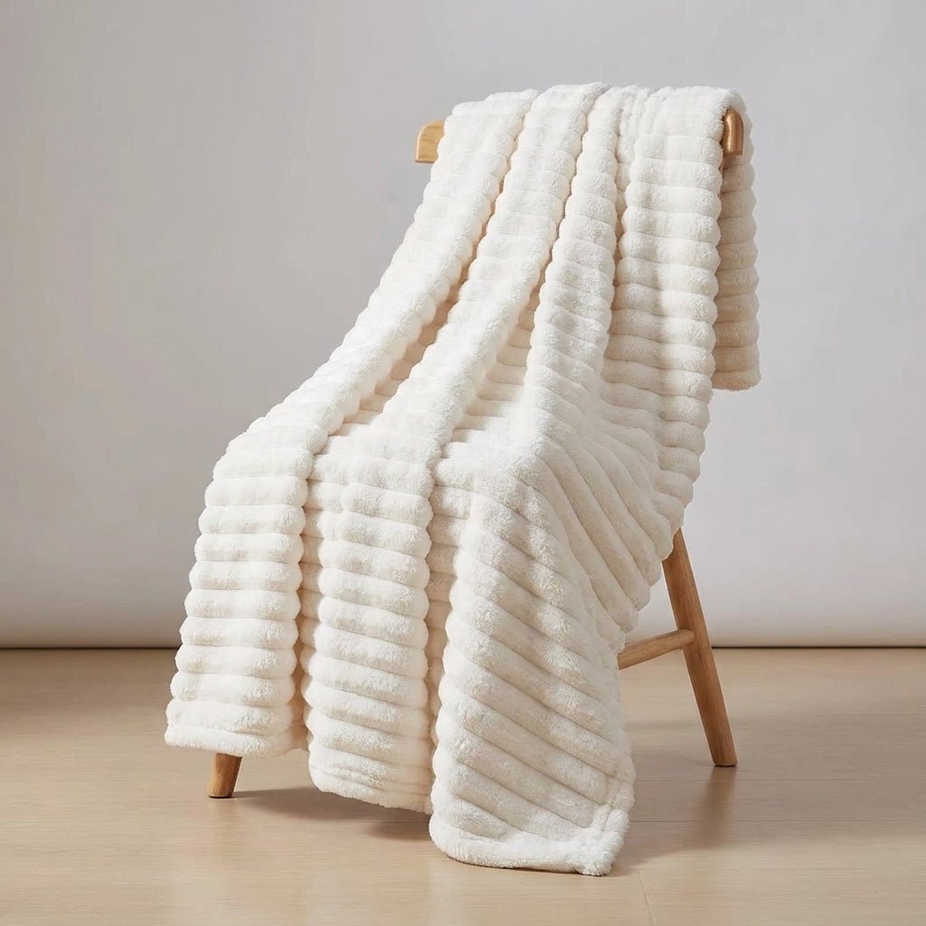 Velvet Plush Cosy Throw - Thick Home Warmth Comfort