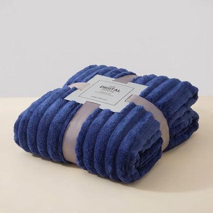 Velvet Plush Cosy Throw - Thick Home Warmth Comfort