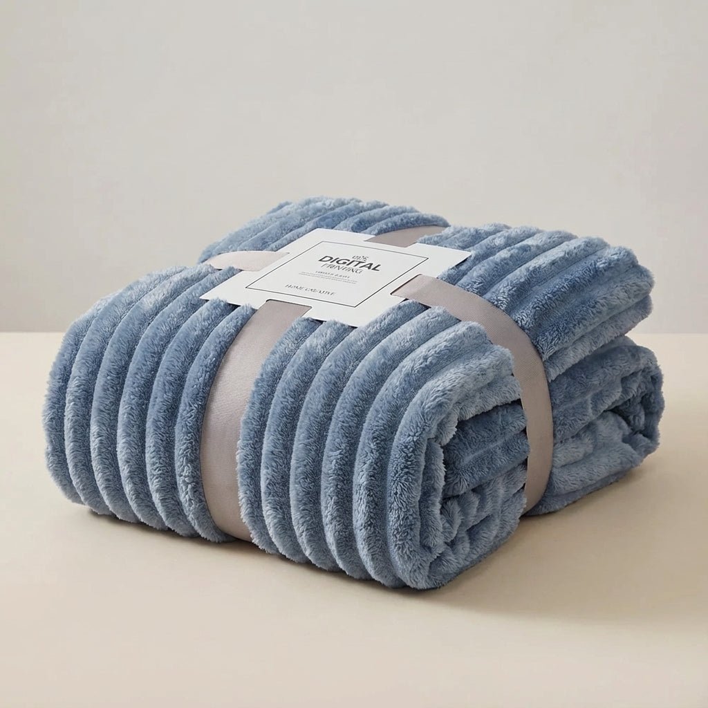 Velvet Plush Cosy Throw - Thick Home Warmth Comfort