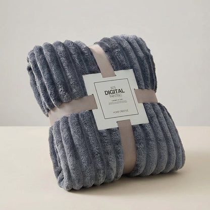 Velvet Plush Cosy Throw - Thick Home Warmth Comfort