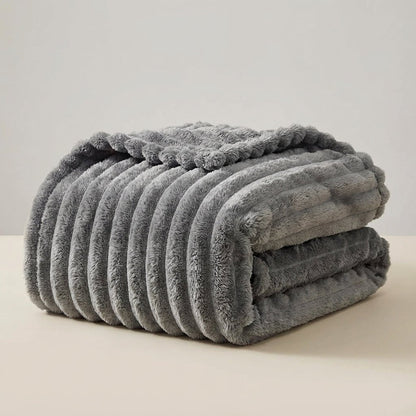 Velvet Plush Cosy Throw - Thick Home Warmth Comfort