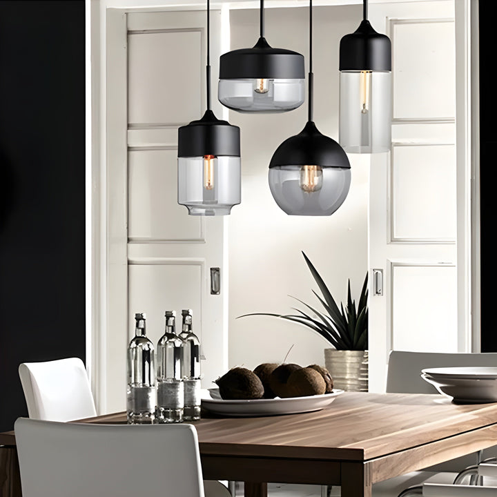 Suspension Verre Scandinave Stylée | Classique ou Ronde pour Salons Élégants