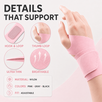 Ultra-Thin Breathable Wrist Protection - Sport & Discreet Wear