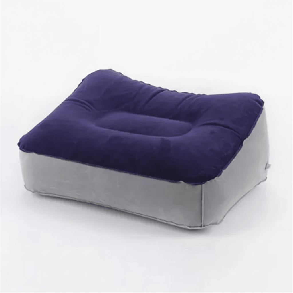 Inflatable 3-Layer Footrest - Plane, Car & Bus Travel Comfort