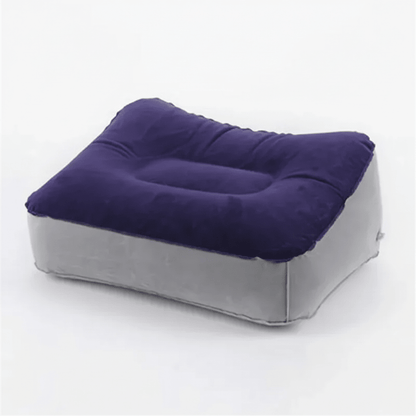 Inflatable 3-Layer Footrest - Plane, Car & Bus Travel Comfort