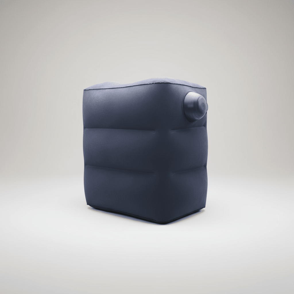 Inflatable 3-Layer Footrest - Plane, Car & Bus Travel Comfort