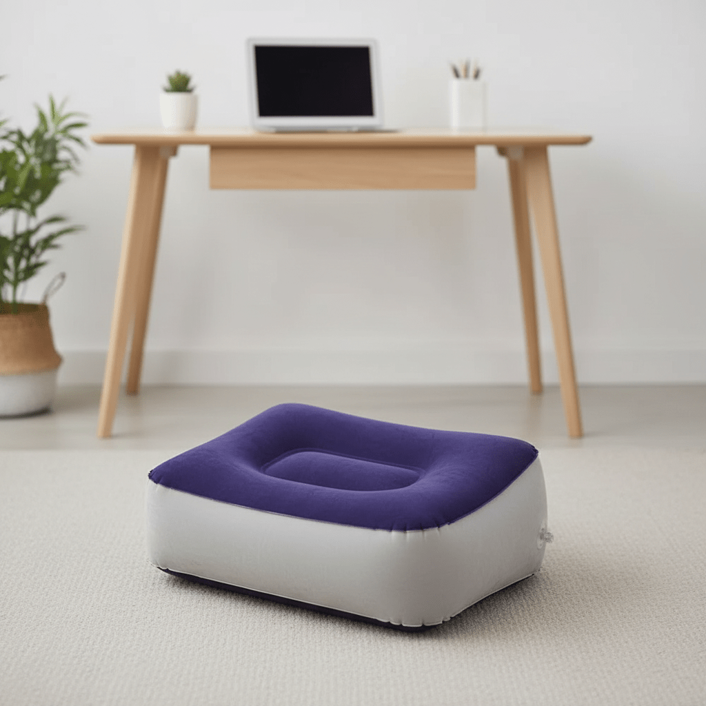 Inflatable Footrest - Office & Travel Foot Comfort