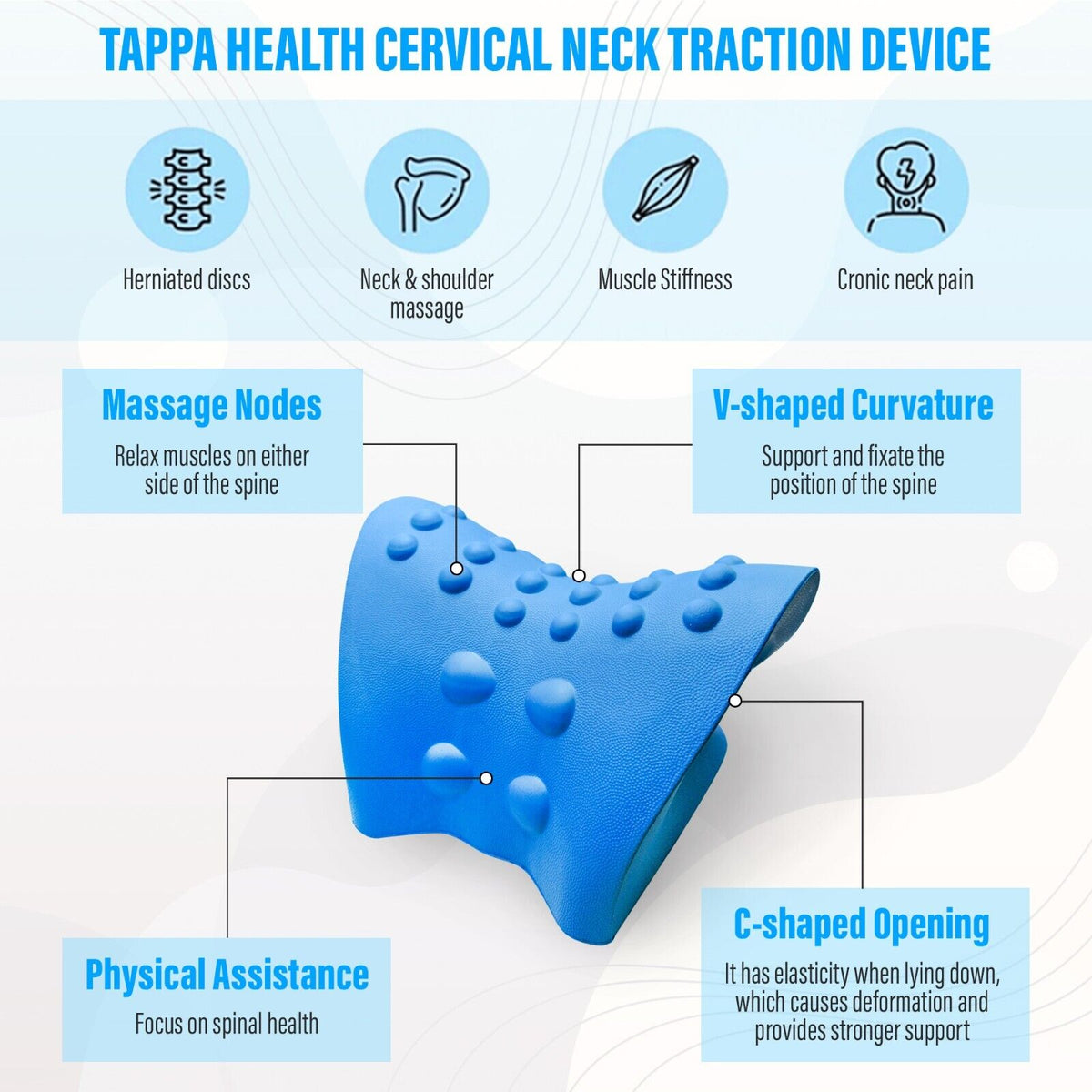 Étireur Cervical pour Décompression et Soulagement des Douleurs de Nuque