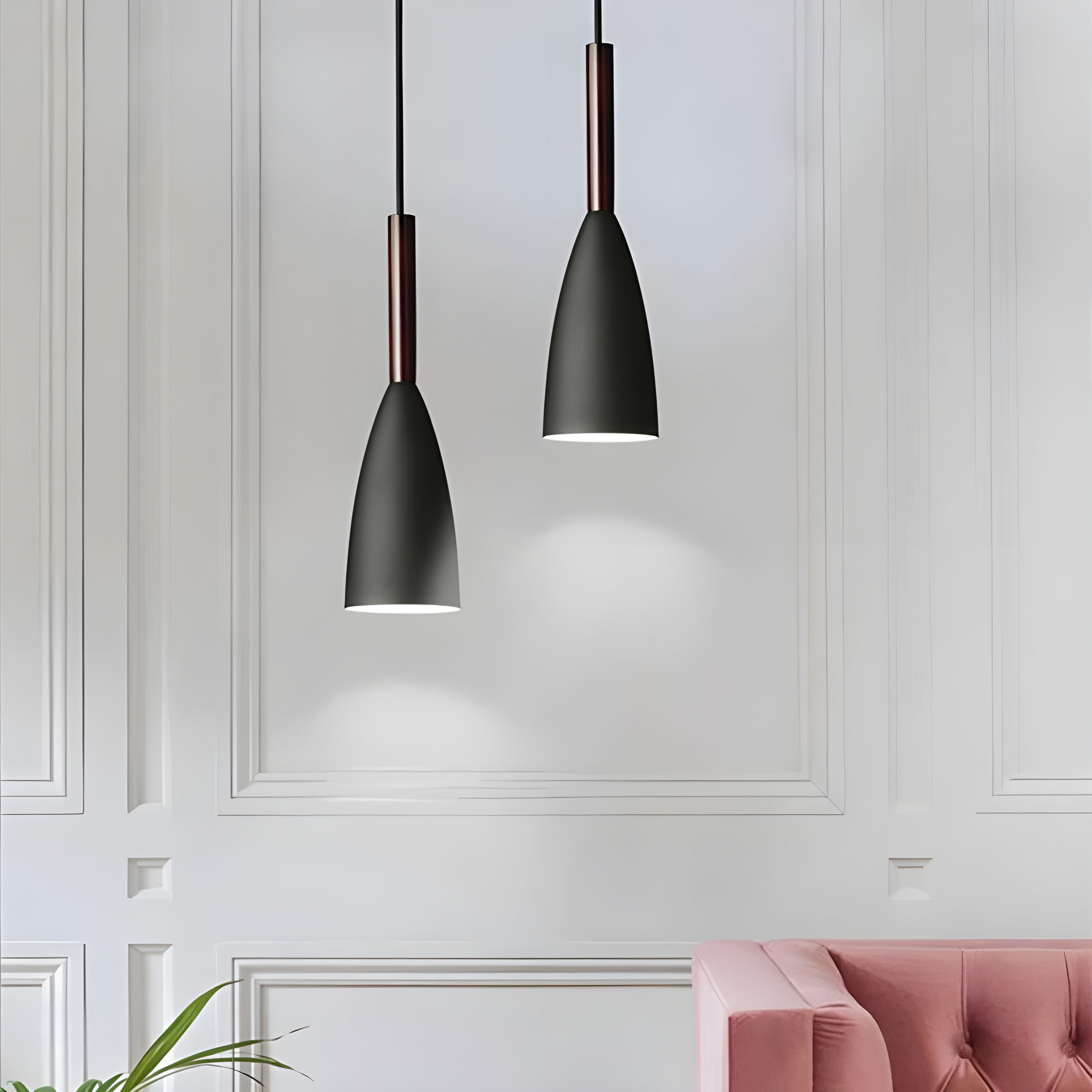 Suspension Scandinave Hauteur Réglable | Cuisine et Chambre Blanc ou Gris