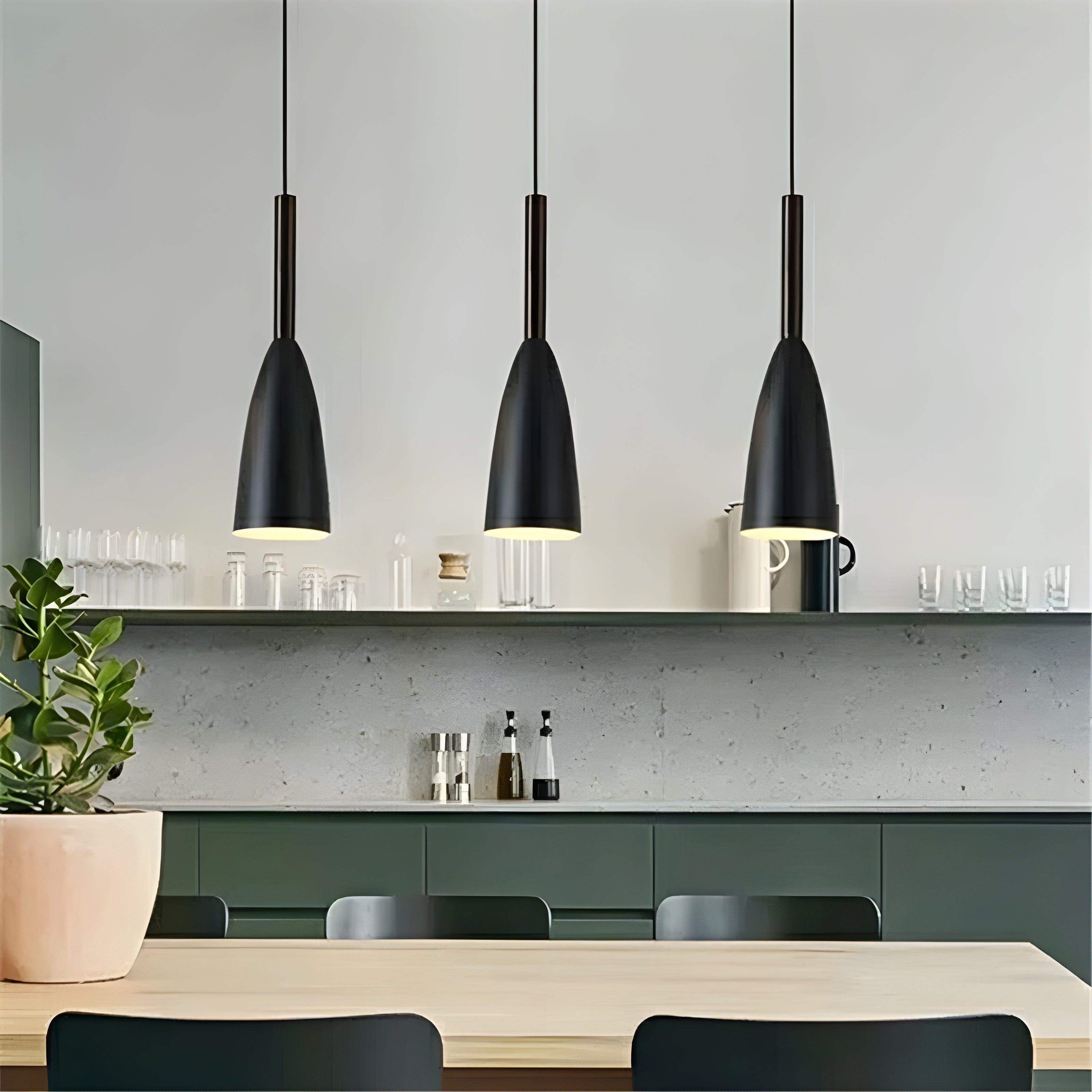 Suspension Scandinave Hauteur Réglable | Cuisine et Chambre Blanc ou Gris
