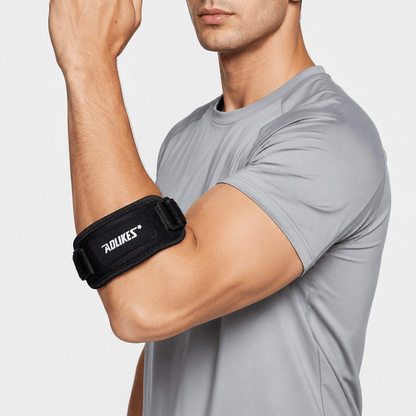 Men's Elbow Strap - Targeted Compression Integrated Pad Sport Gym