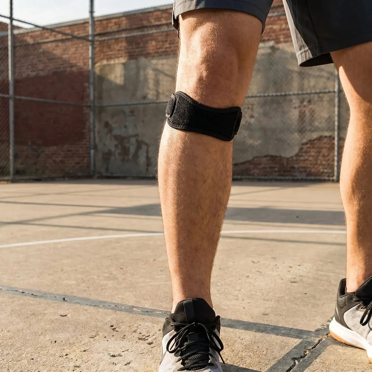 Men's Knee Strap - Light Breathable Running & Sport Padded Slim