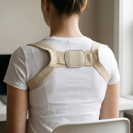 Women's Posture Strap Figure-8 - Skin Tone & Light for Office