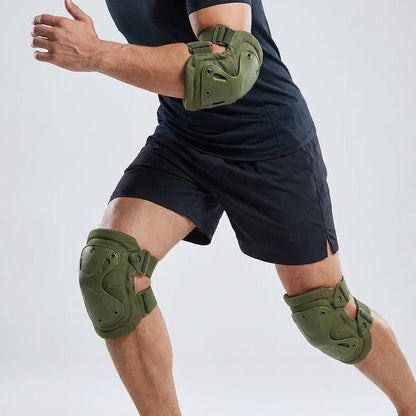 4-Piece Tactical Set - Knees & Elbows Outdoor Extreme Sports Premium