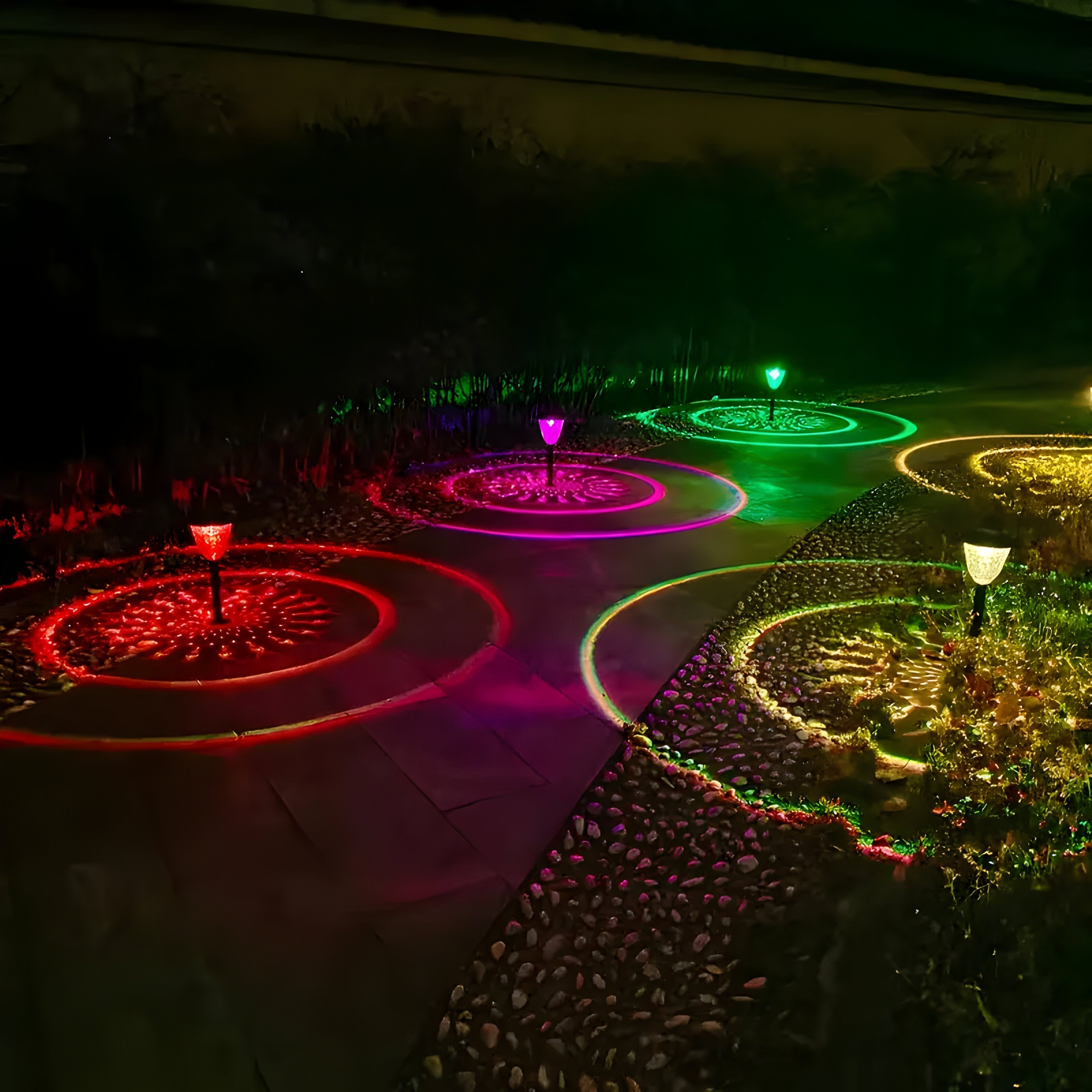 SunSphere Lampes Solaires Jardin Set 4 | Haute Qualité Lumière Chaude Extérieur