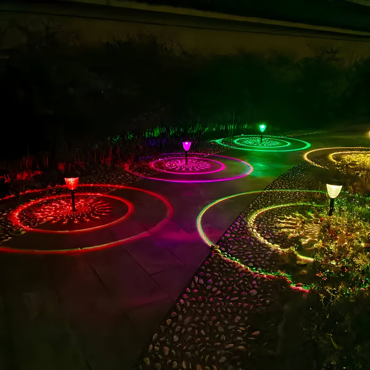 SunSphere Lampes Solaires Jardin Set 4 | Haute Qualité Lumière Chaude Extérieur