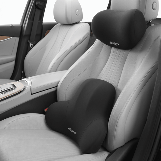 Cervical & Lumbar Car Support - Memory Foam Ergonomic Set