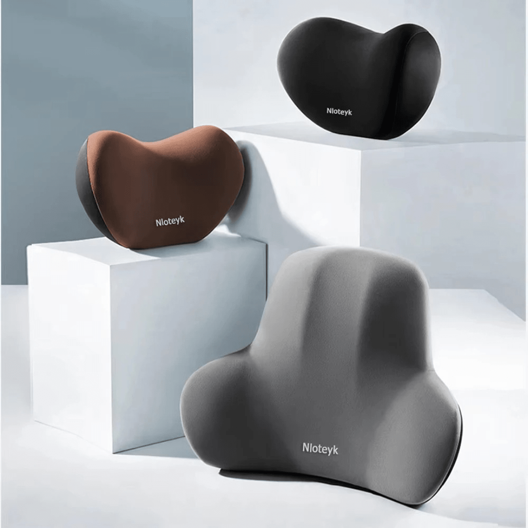Cervical & Lumbar Car Support - Memory Foam Ergonomic Set