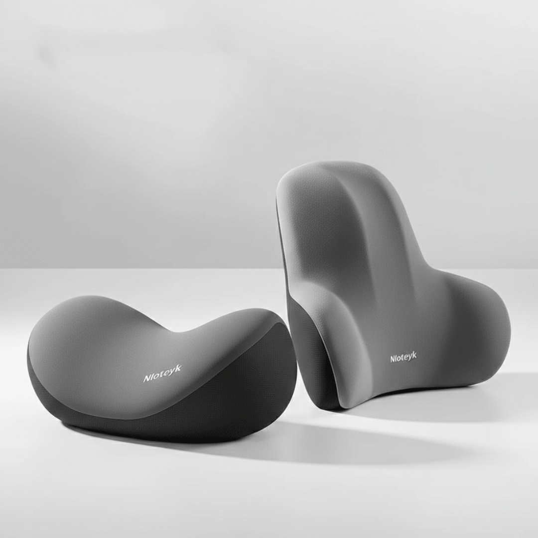 Cervical & Lumbar Car Support - Memory Foam Ergonomic Set