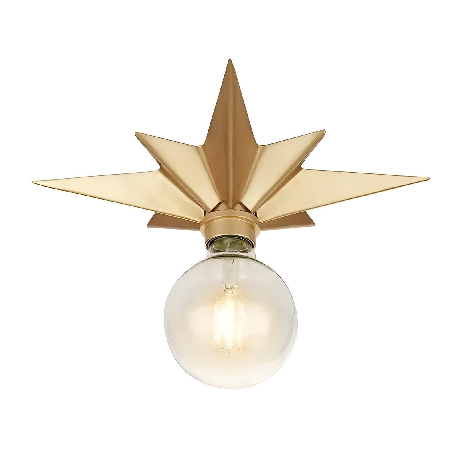 Applique LED Étoile Moderne Décorative | Ambiance Noire Ampoule Chaude ou Blanche
