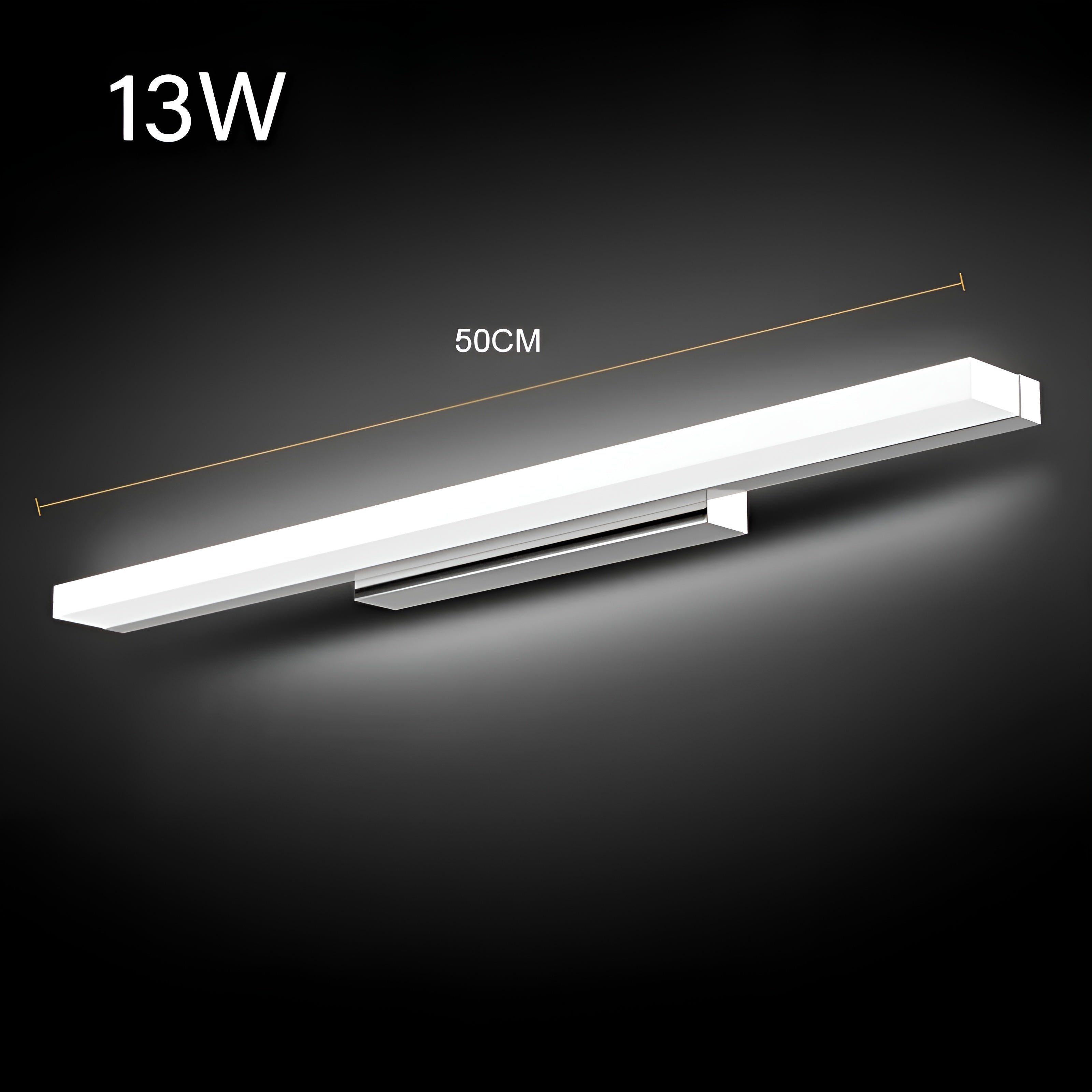 Miroir LED Résistant Humidité | Stylé Salle de Bain et Chambre 41cm Chaud ou Froid