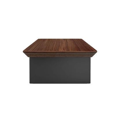 Rehausse-Écran Étagère de Bureau en Noyer — Ergonomie et Rangement