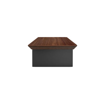 Rehausse-Écran Étagère de Bureau en Noyer — Ergonomie et Rangement