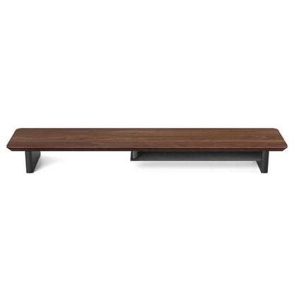 Rehausse-Écran Étagère de Bureau en Noyer — Ergonomie et Rangement