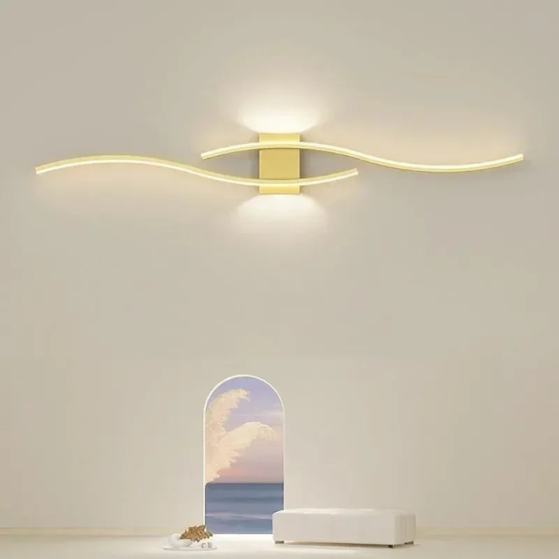 Aurum Applique Double Lumière Métal | Salon et Salle à Manger Moderne
