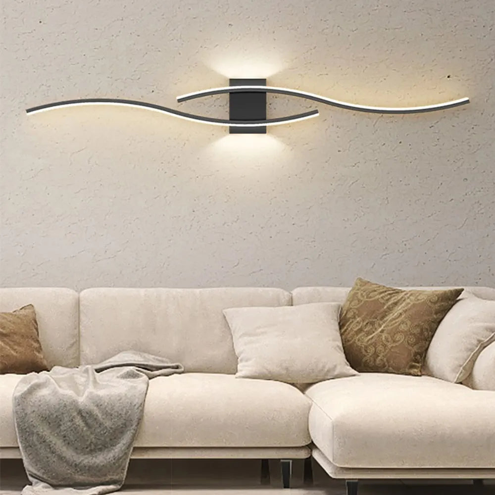 Aurum Applique Double Lumière Métal | Salon et Salle à Manger Moderne