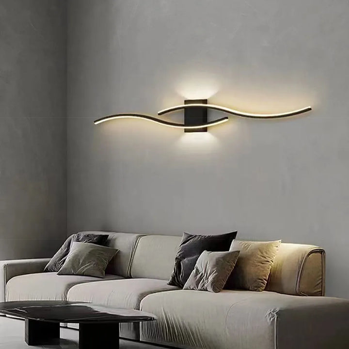 Aurum Applique Double Lumière Métal | Salon et Salle à Manger Moderne