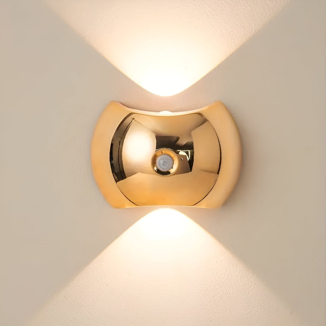 Applique Capteur Mouvement Dual LED Magnétique | Mobile Or Haut et Bas