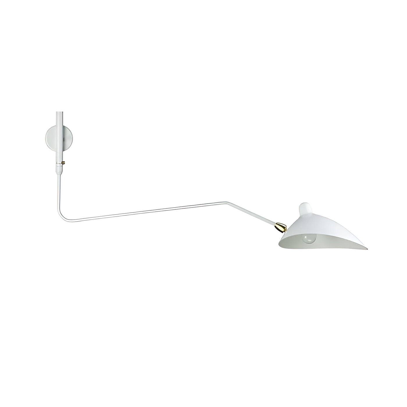 Applique Bras Pivotant Élégante Intemporelle | Grand L65cm×H40cm Blanc Chevet